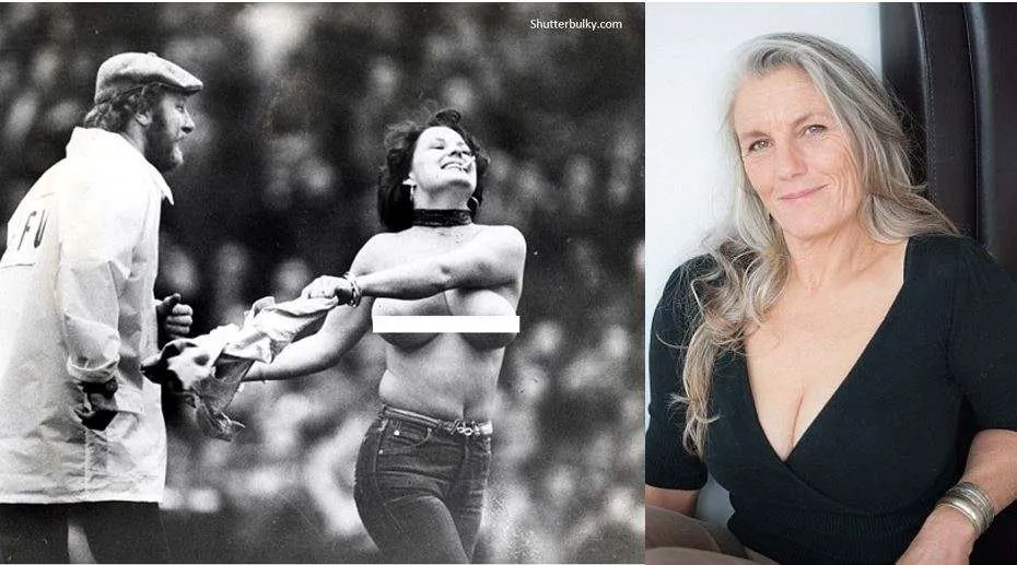 Most famous streaker Erica Roe stripped off again at age 56