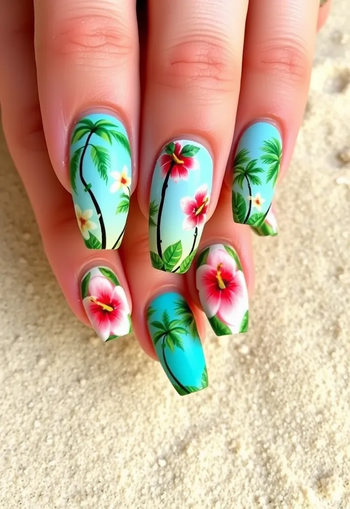 25 Creative Nail Designs That Are Perfect for Every Occasion (Wait Until You See #10!) - 11. Tropical Paradise