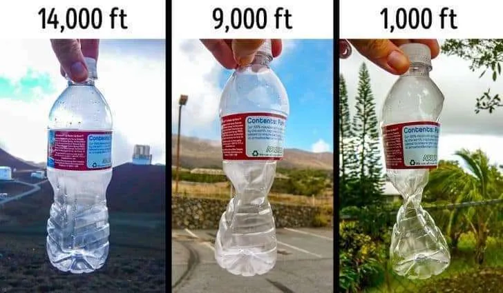 plastic bottle in air preassure
rare photos in the world