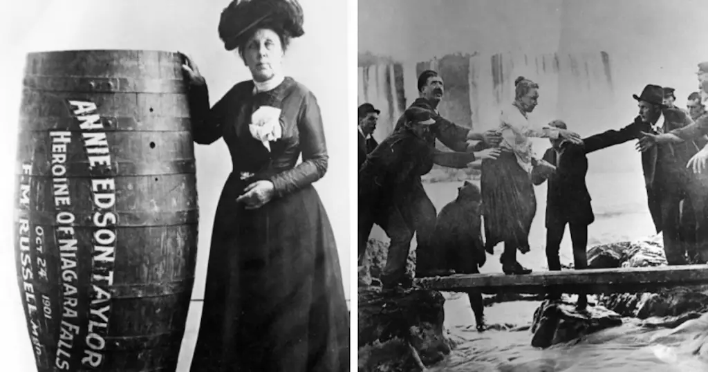 Annie Edson Taylor AKA Barrel Annie, First To Go Over Niagara Falls in Barrel