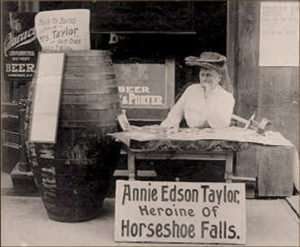 Annie Edson Taylor AKA Barrel Annie, First To Go Over Niagara Falls in Barrel